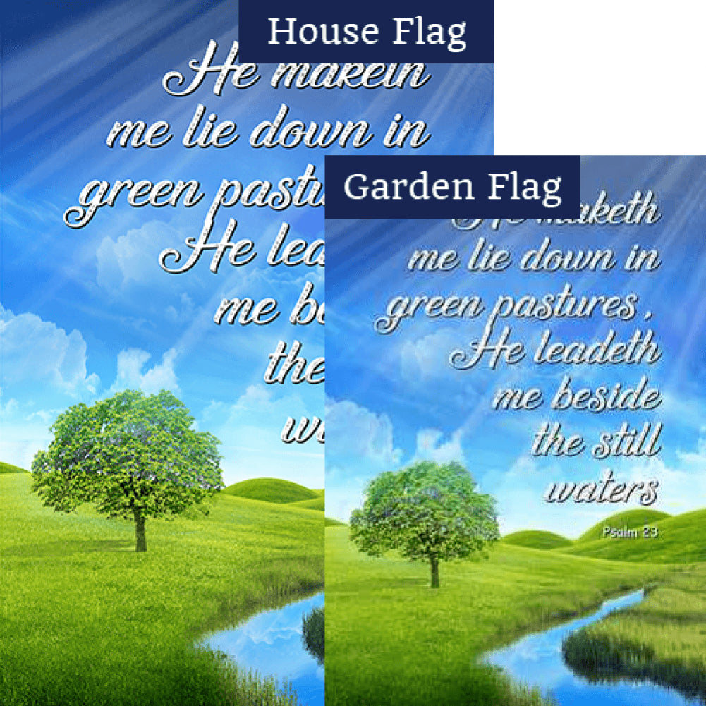 A Psalm Of David Double Sided Flags Set (2 Pieces)