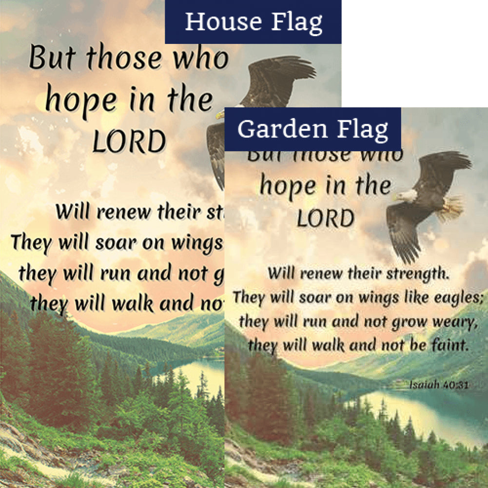 Hope In The Lord Double Sided Flags Set (2 Pieces)