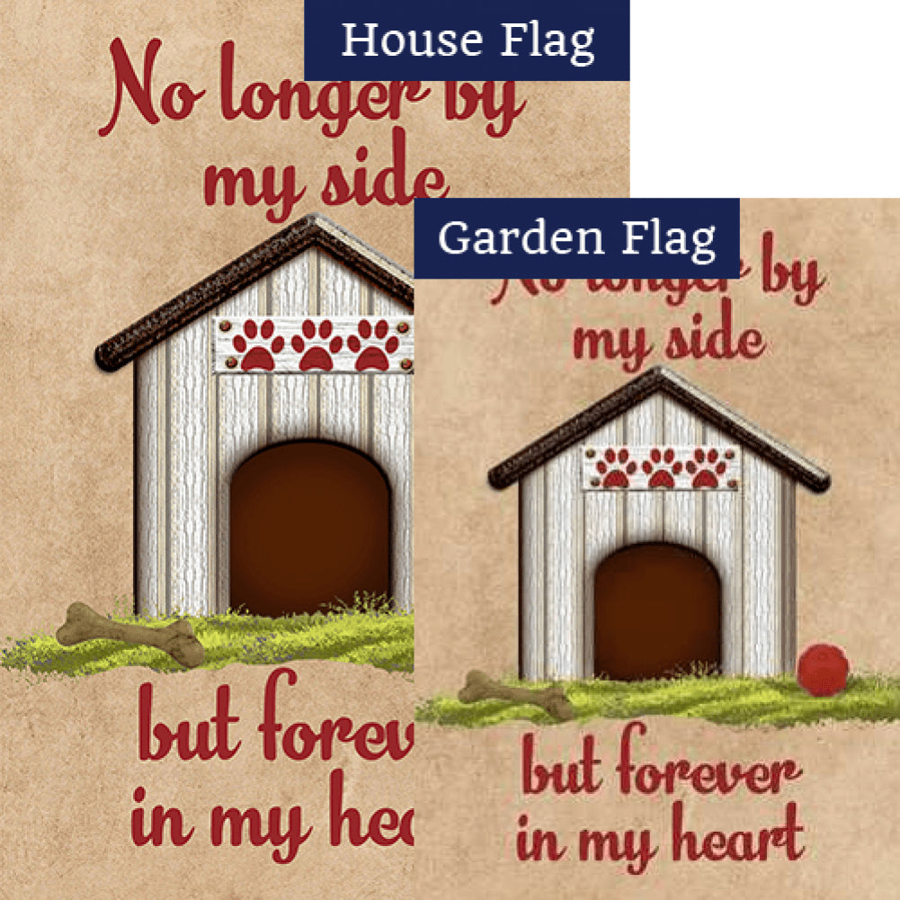 Gone From Side, Forever In Heart Double Sided Flags Set (2 Pieces)