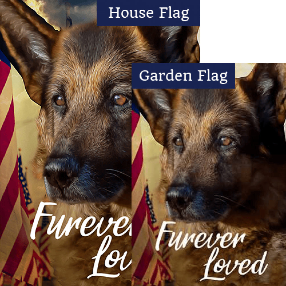 Furever Loved Double Sided Flags Set (2 Pieces)