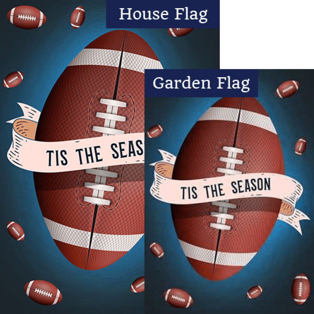 Pigskin Season Double Sided Flags Set (2 Pieces)
