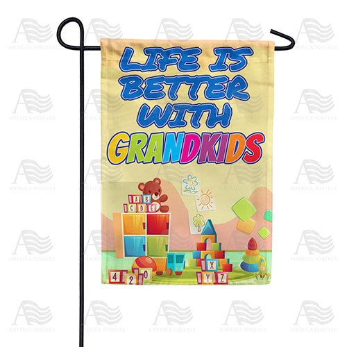 Grandkids Keep You Young Double Sided Garden Flag