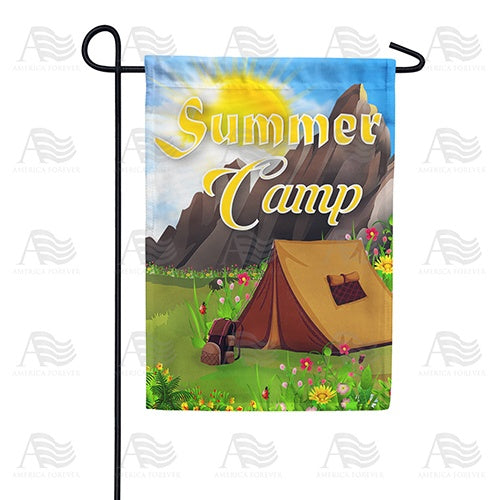 Summer Camp Double Sided Garden Flag