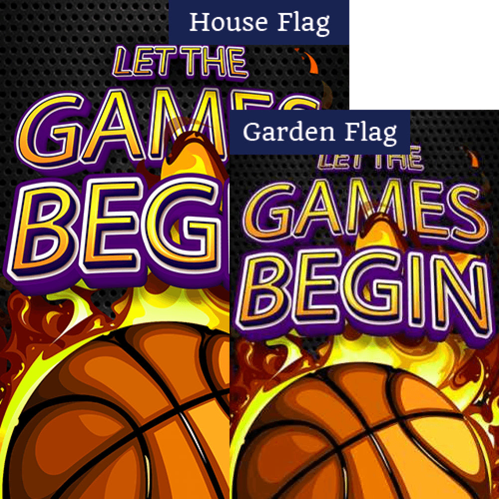 Basketball Fever Double Sided Flags Set (2 Pieces)