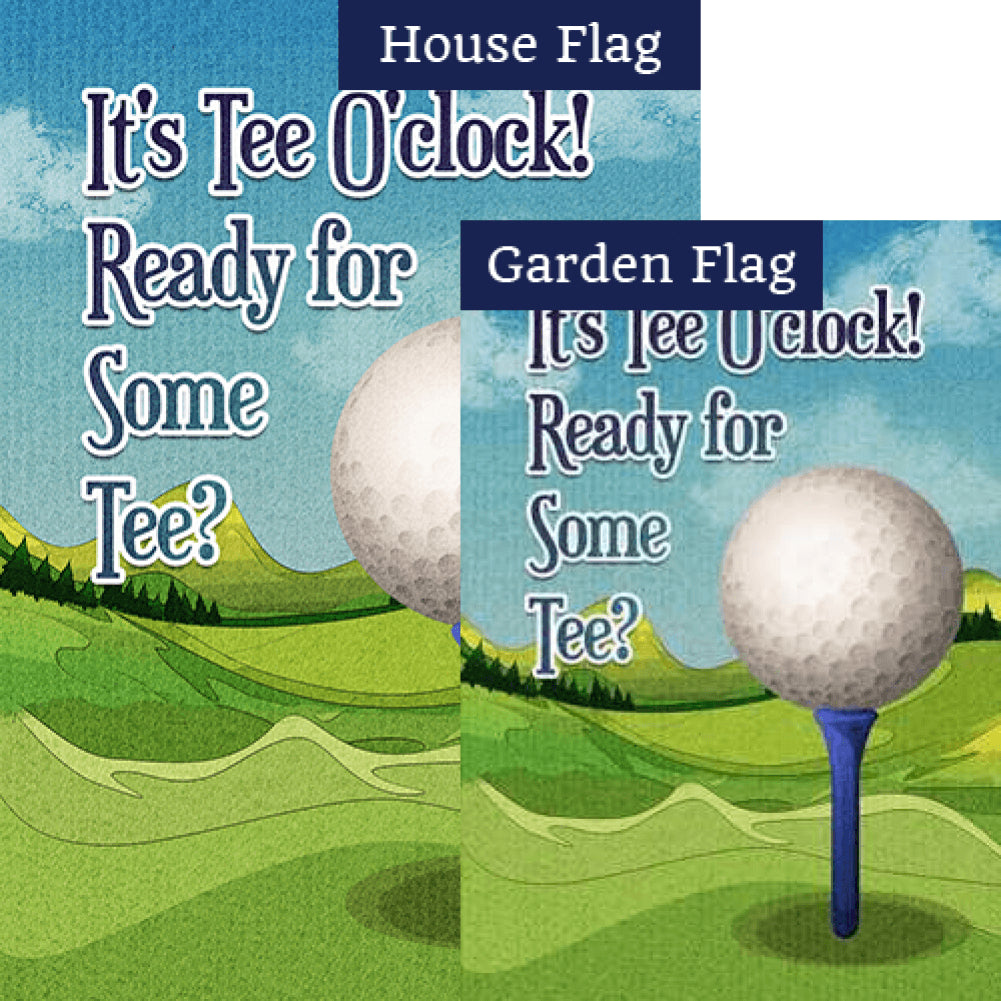 Time To Swing Double Sided Flags Set (2 Pieces)