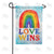 Love Wins Watercolor Double Sided Garden Flag