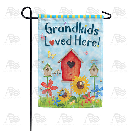Grandkids Loved Here! Double Sided Garden Flag