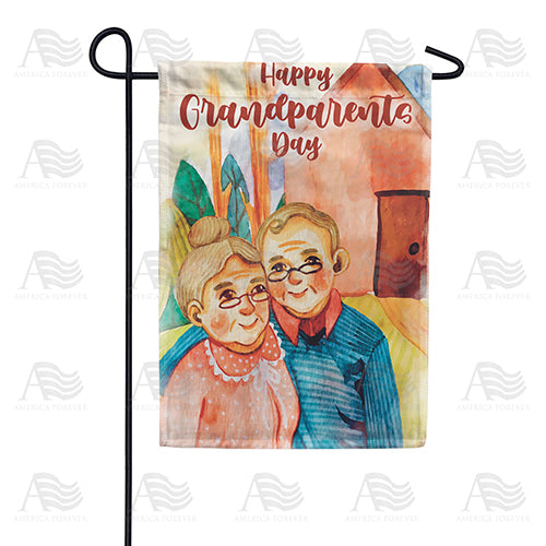 Happy Grandparents Day Double Sided Garden Flag