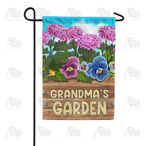 Grandma's Garden Floral Double Sided Garden Flag