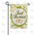 Just Married Rings Double Sided Garden Flag