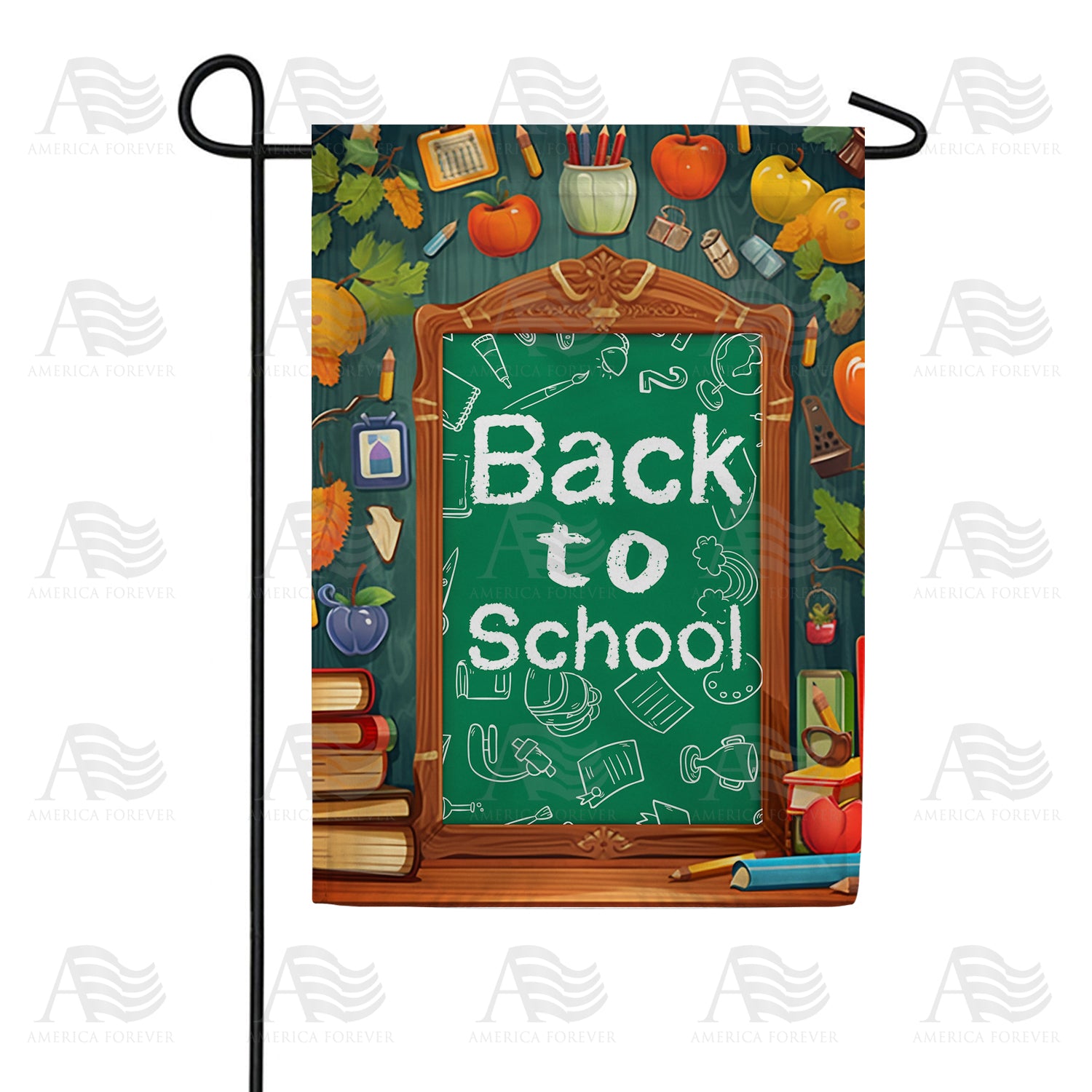 Back To School Essentials Double Sided Garden Flag