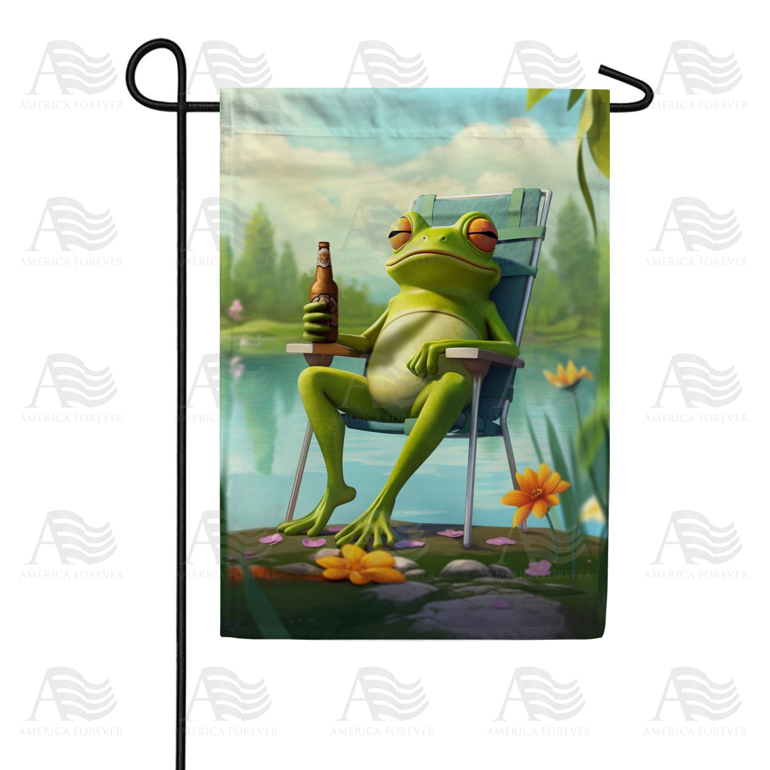 Toadaly Relaxed Double Sided Garden Flag