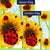 Ladybugs and Sunflowers Double Sided Flags Set (2 Pieces)