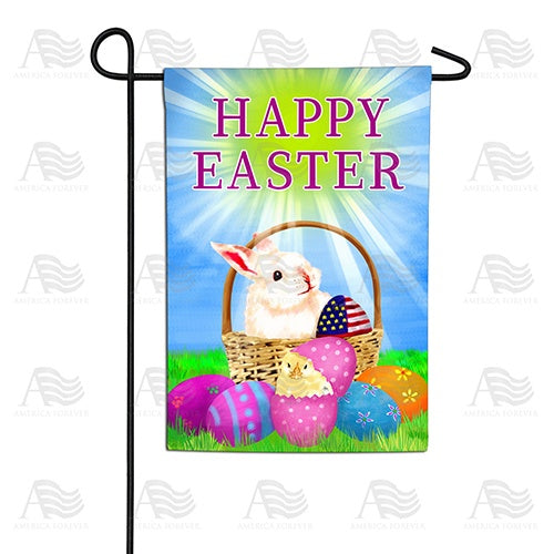 Happy Easter America Double Sided Garden Flag