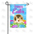 Happy Easter Basket Bunny Double Sided Garden Flag