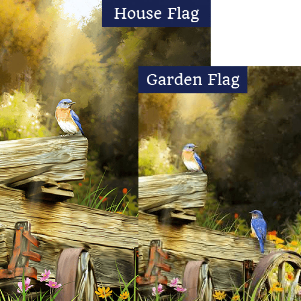 Spring in the Woods Flags Set (2 Pieces)