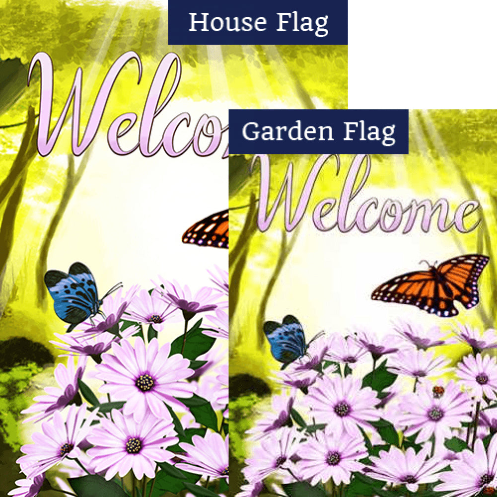 Daisies in the Woods Flags Set (2 Pieces)