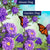 Asters And Monarch Flags Set (2 Pieces)
