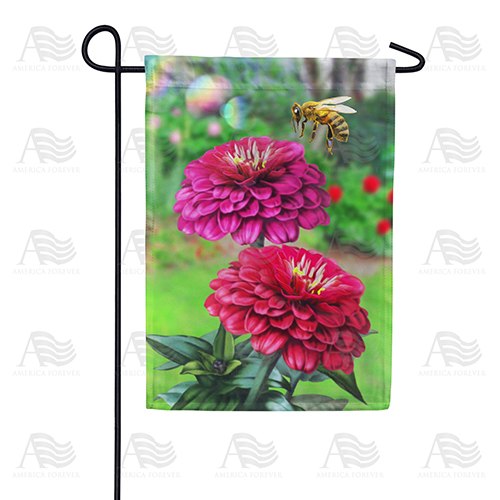 Hovering Bee Double Sided Garden Flag