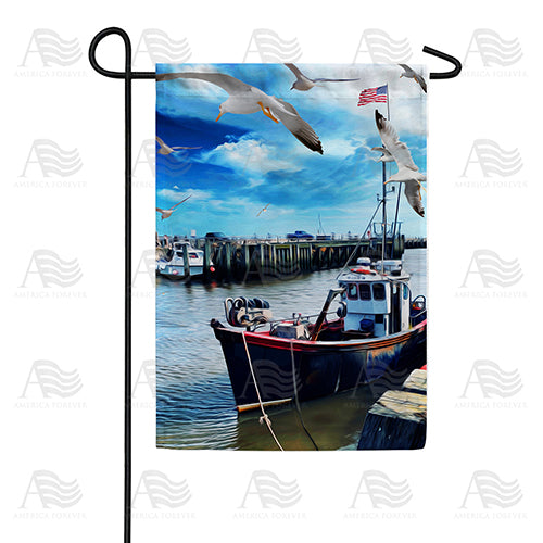 Marina Gulls Double Sided Garden Flag