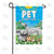 Pet Friendly Zone - Cartoon Double Sided Garden Flag