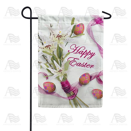 Easter Lily Bouquet Double Sided Garden Flag