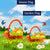Easter Eggs Basket Double Sided Flags Set (2 Pieces)