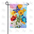 Floral Butterfly Sparkles Double Sided Garden Flag