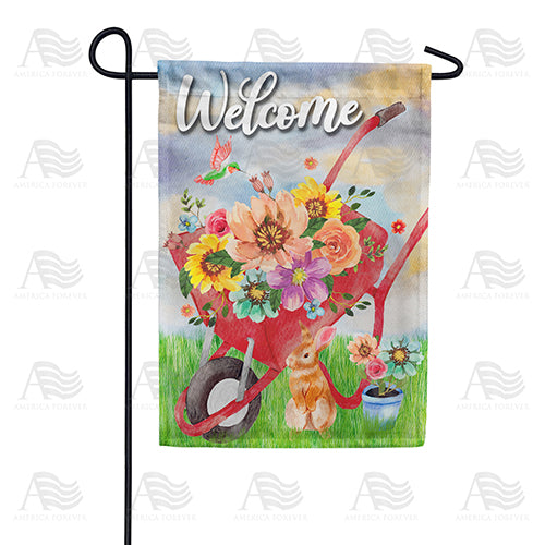 Spring Welcome Double Sided Garden Flag