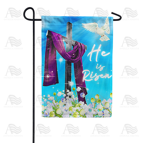 Risen Above Lily Of Valley Double Sided Garden Flag