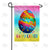 Colorful Easter Egg Celebration Double Sided Garden Flag