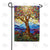Stained Glass Tree of Life Double Sided Garden Flag