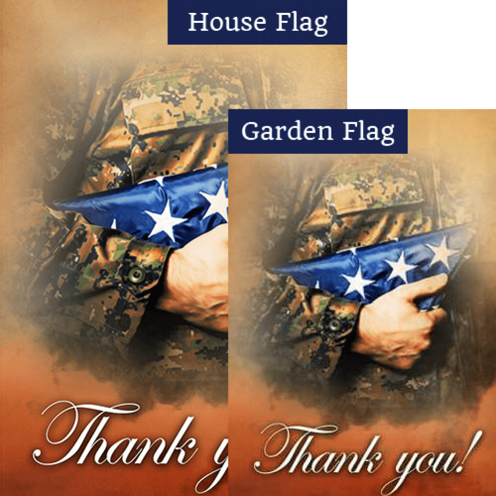 Thank You Military Flags Set (2 Pieces)