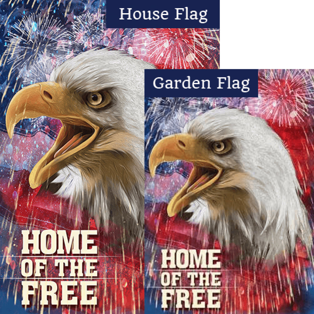 Home of the Free Patriotic Flags Set (2 Pieces)