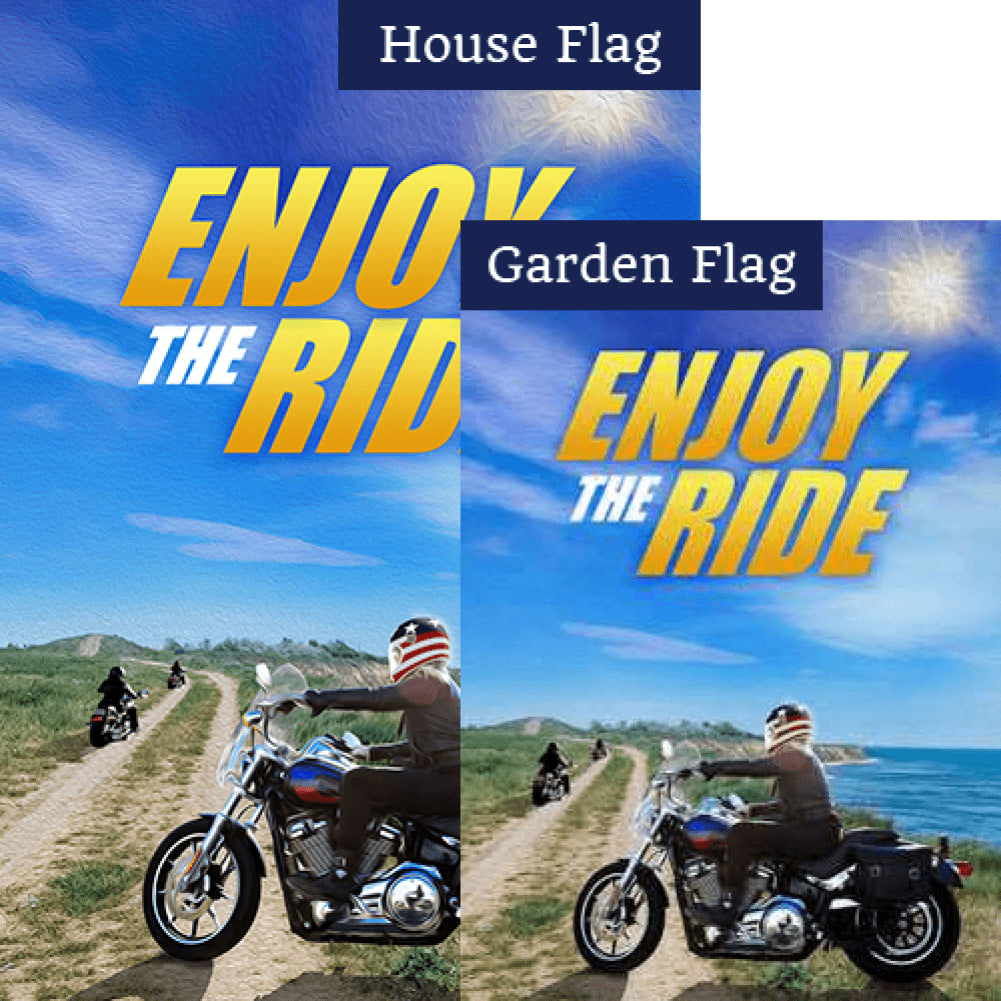 Enjoy The Ride Bike Flags Set (2 Pieces)