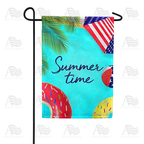 Pool Floats Double Sided Garden Flag