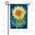 Bright Sunflower Welcome Double Sided Garden Flag