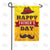 Fedora And Moustache Double Sided Garden Flag