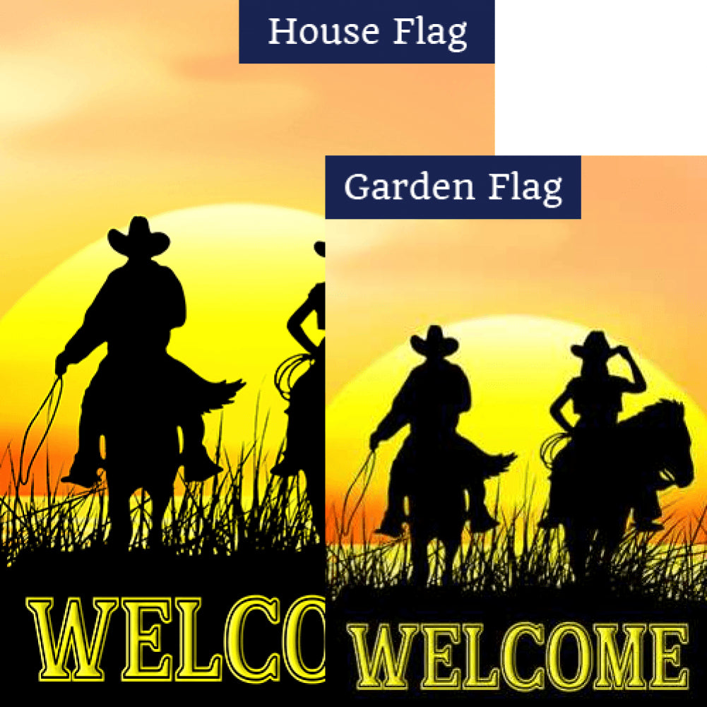 Sunset Ride Double Sided Flags Set (2 Pieces)