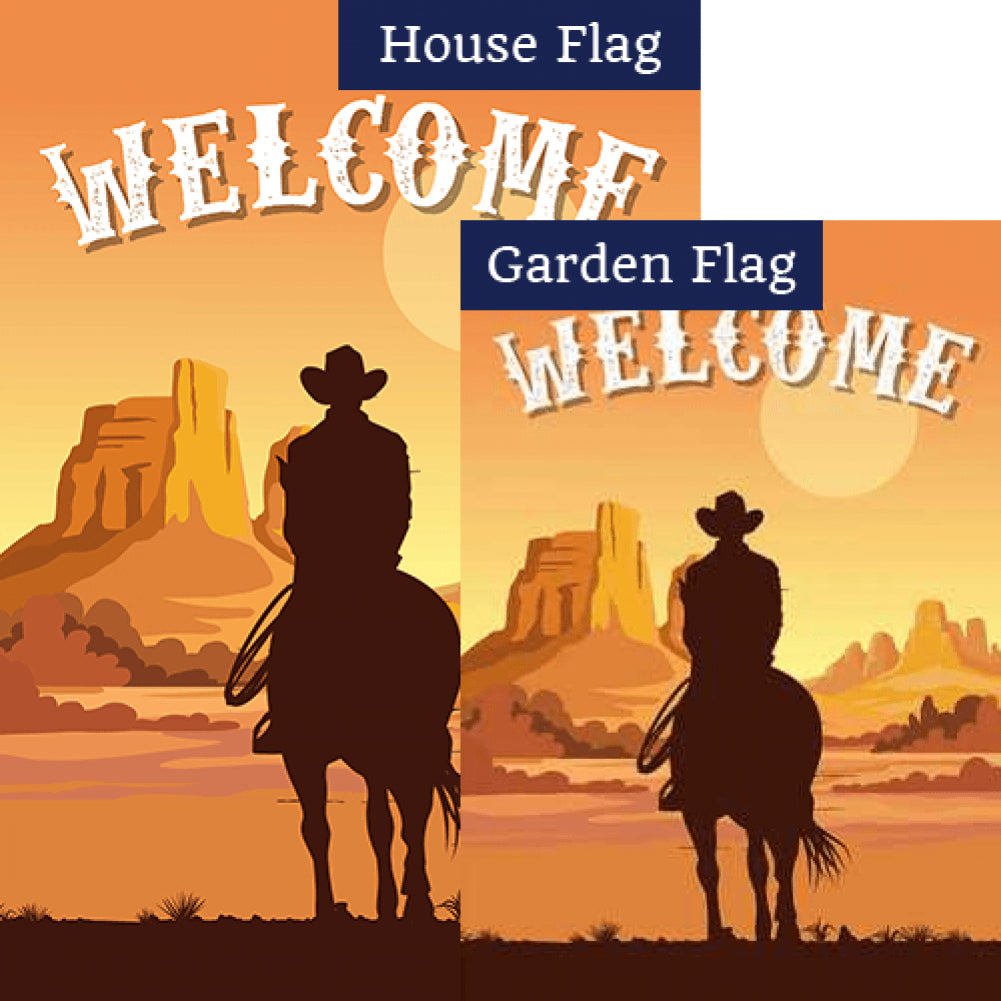 Long Ride Ahead Double Sided Flags Set (2 Pieces)