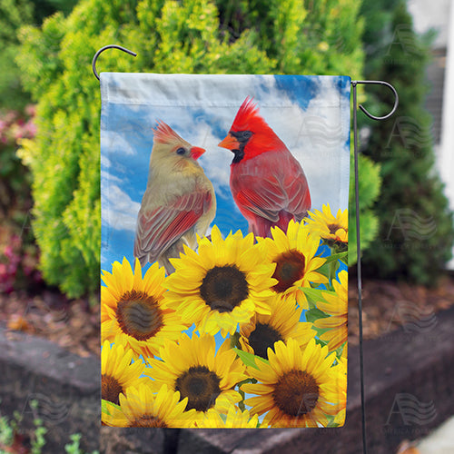 Cardinals and Sunflowers Flags Set (2 Pieces)