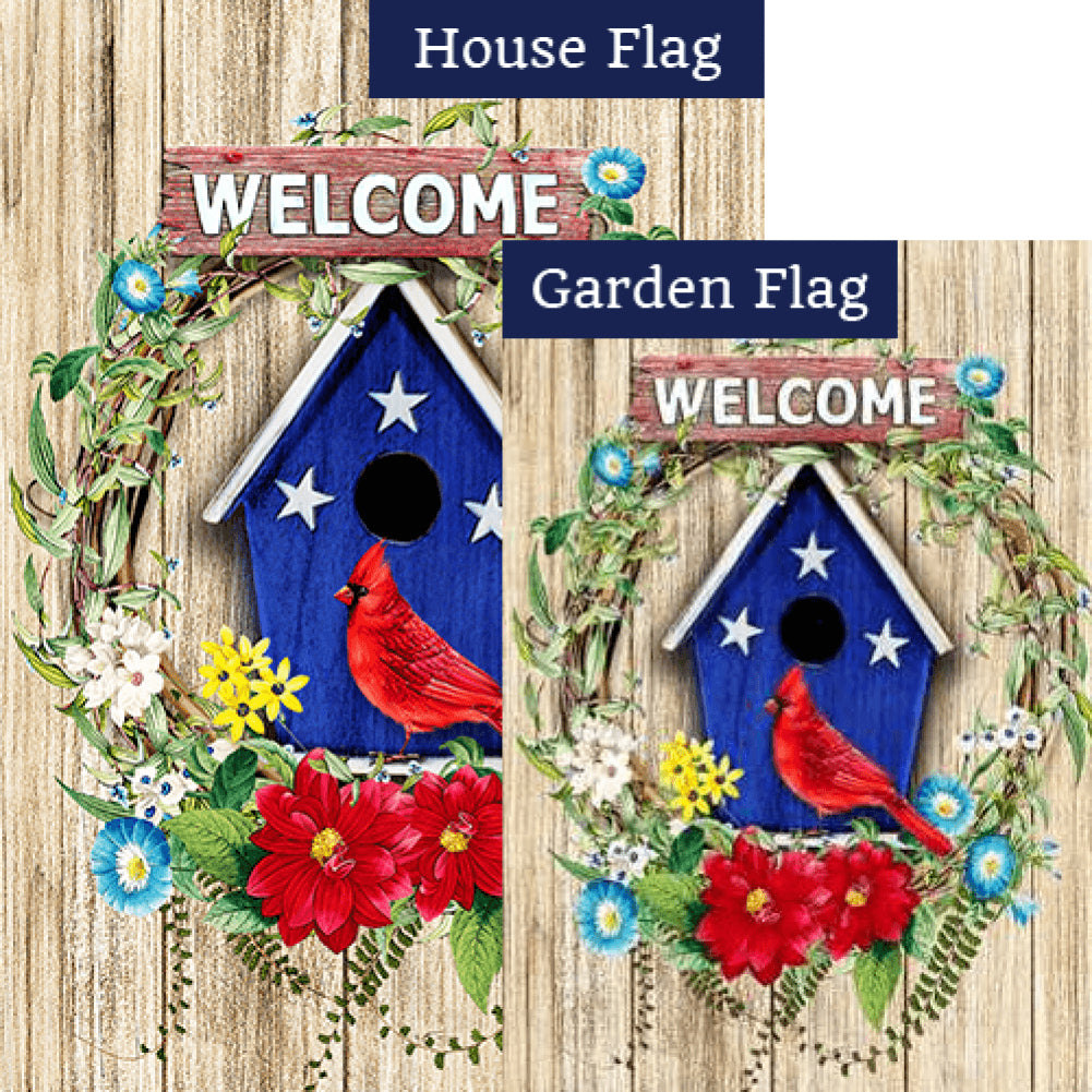 American Avian Wreath Flags Set (2 Pieces)
