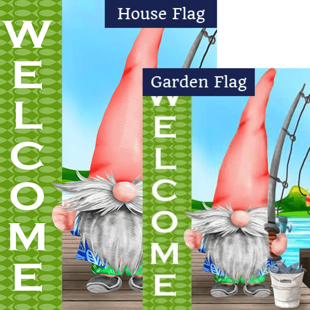 Be Back Later, Gnome Fishing Flags Set (2 Pieces)