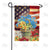Old Glory Flowers Double Sided Garden Flag
