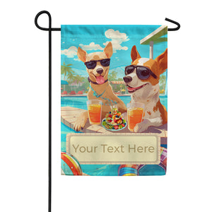 Poolside Party Double Sided Garden Flag