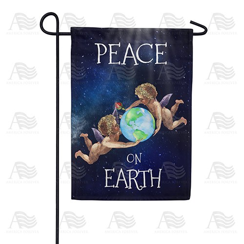 Peace On Earth Angels Double Sided Garden Flag