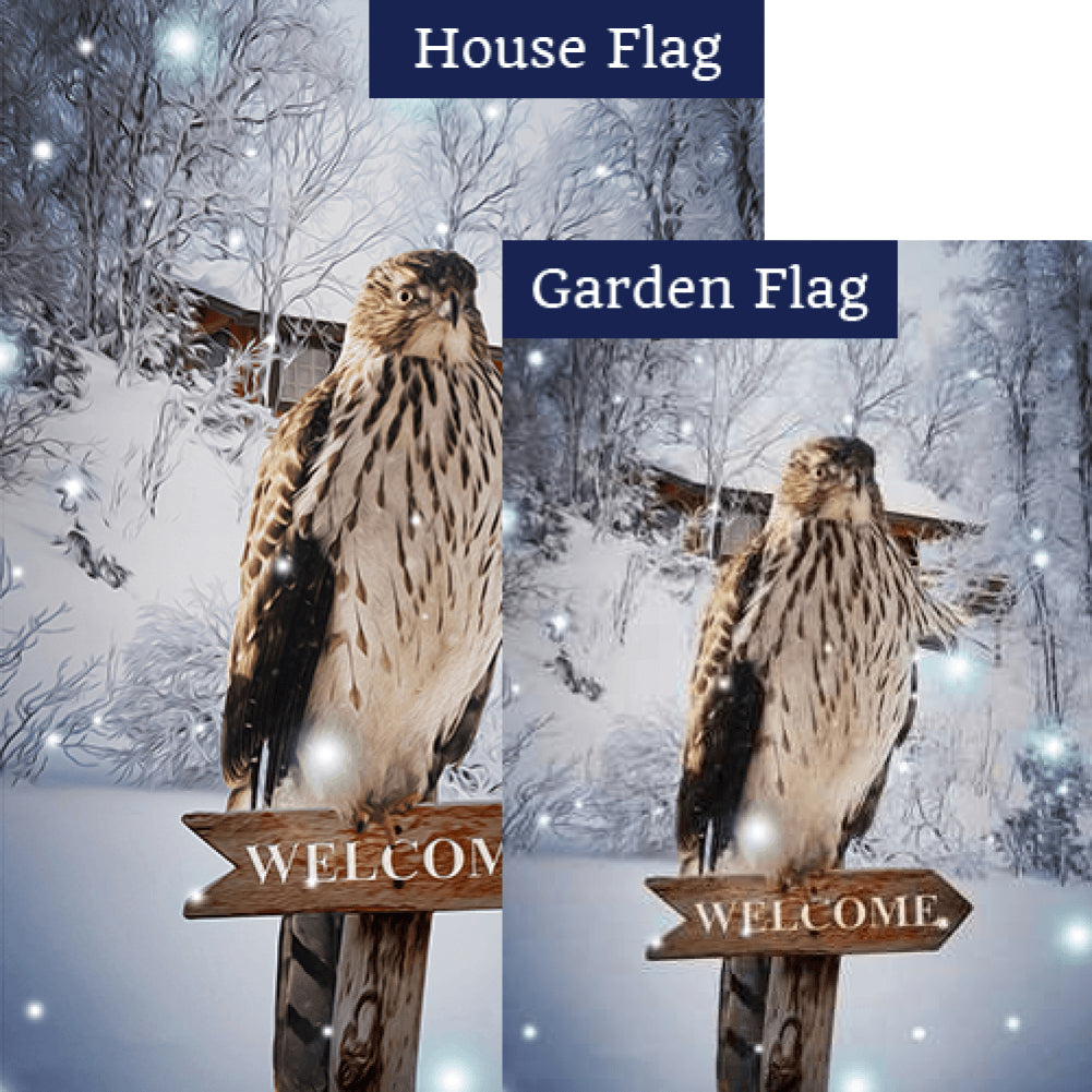 Winter Hawk Flags Set (2 Pieces)