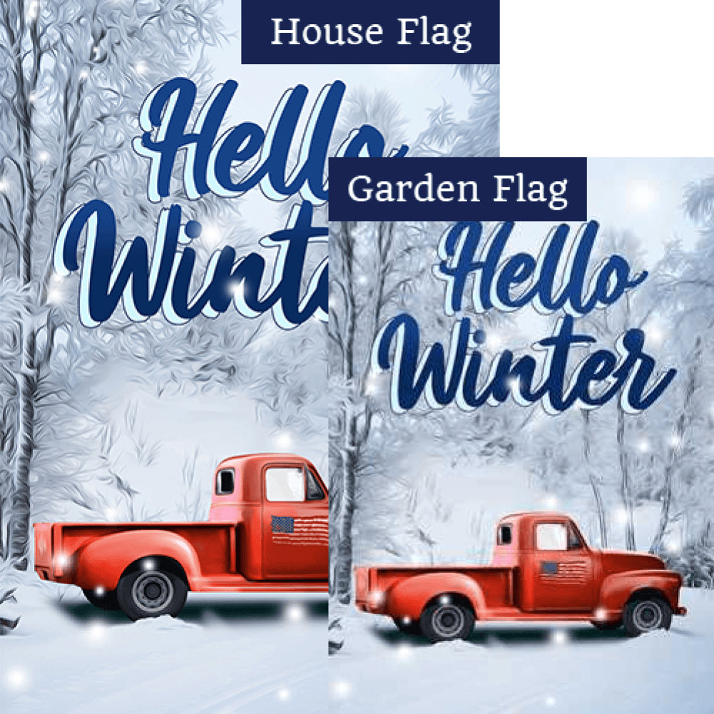 Winter Travels Flags Set (2 Pieces)