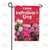 Happy Valentine's Day Roses Double Sided Garden Flag