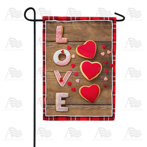 Baked With Love Double Sided Garden Flag